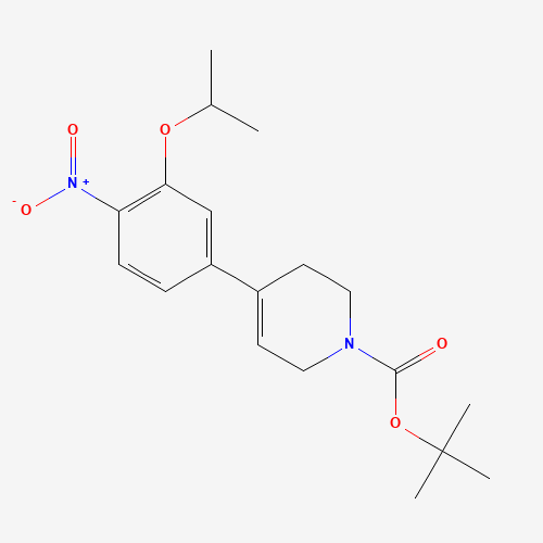 1462950-70-4 tert-butyl 4-(4-nitro-3-propan-2-yloxyphenyl)-3,6-dihydro-2H-pyridine-1-carboxylate chemical structure