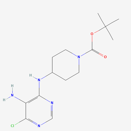 1079396-24-9 tert-butyl 4-[(5-amino-6-chloropyrimidin-4-yl)amino]piperidine-1-carboxylate chemical structure
