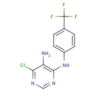 882769-94-0 6-chloro-4-N-[4-(trifluoromethyl)phenyl]pyrimidine-4,5-diamine chemical structure