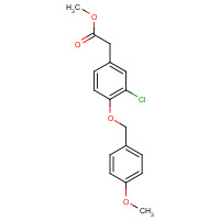 1147391-88-5 methyl 2-[3-chloro-4-[(4-methoxyphenyl)methoxy]phenyl]acetate chemical structure