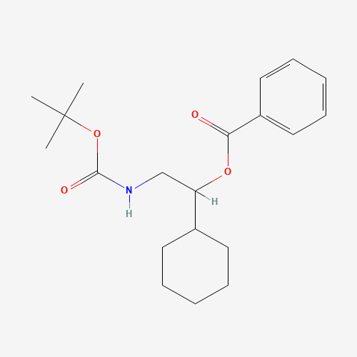 913642-53-2 [1-cyclohexyl-2-[(2-methylpropan-2-yl)oxycarbonylamino]ethyl] benzoate chemical structure