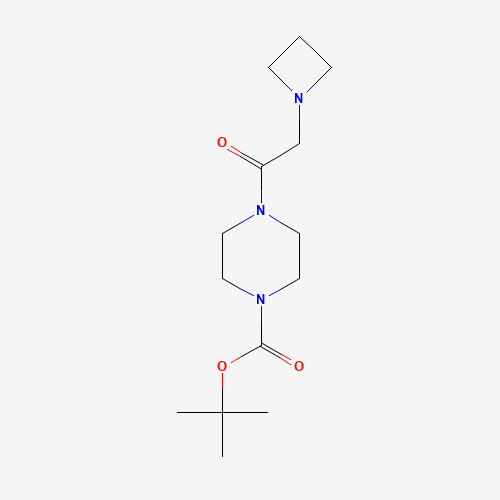 1460038-10-1 tert-butyl 4-[2-(azetidin-1-yl)acetyl]piperazine-1-carboxylate chemical structure