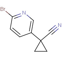827628-16-0 1-(6-bromopyridin-3-yl)cyclopropane-1-carbonitrile chemical structure