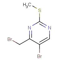 135645-64-6 5-bromo-4-(bromomethyl)-2-methylsulfanylpyrimidine chemical structure