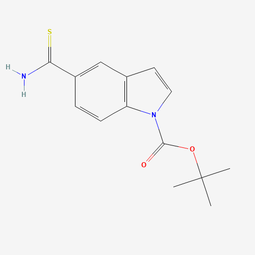 478365-97-8 tert-butyl 5-carbamothioylindole-1-carboxylate chemical structure