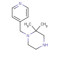 1263387-82-1 2,2-dimethyl-1-(pyridin-4-ylmethyl)piperazine chemical structure