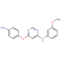 853298-73-4 6-(4-aminophenoxy)-N-(3-methoxyphenyl)pyrimidin-4-amine chemical structure
