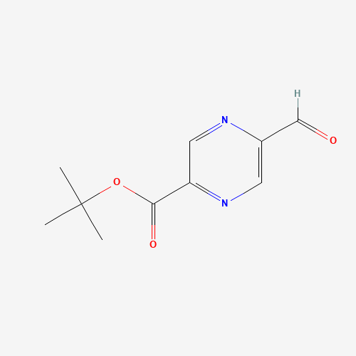 1174321-08-4 tert-butyl 5-formylpyrazine-2-carboxylate chemical structure