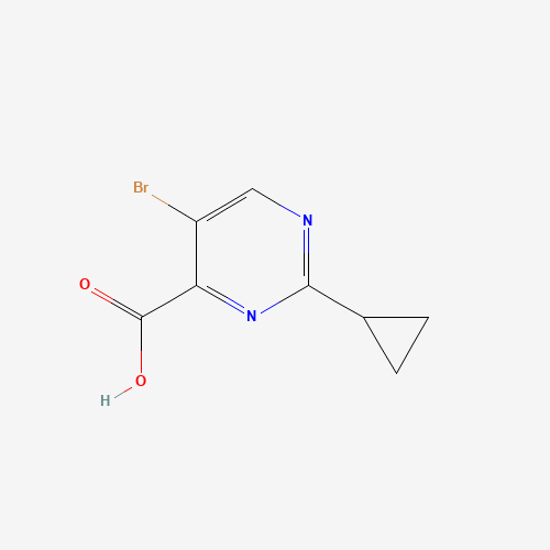 304902-95-2 5-bromo-2-cyclopropylpyrimidine-4-carboxylic acid chemical structure