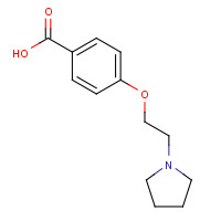 69731-93-7 4-(2-pyrrolidin-1-ylethoxy)benzoic acid chemical structure