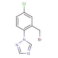 404922-80-1 1-[2-(bromomethyl)-4-chlorophenyl]-1,2,4-triazole chemical structure