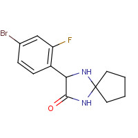 1272755-90-4 2-(4-bromo-2-fluorophenyl)-1,4-diazaspiro[4.4]nonan-3-one chemical structure