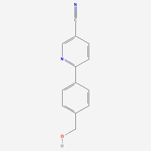 1160430-70-5 6-[4-(hydroxymethyl)phenyl]pyridine-3-carbonitrile chemical structure