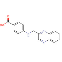 62294-86-4 4-(quinoxalin-2-ylmethylamino)benzoic acid chemical structure