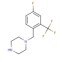 1206515-95-8 1-[[4-fluoro-2-(trifluoromethyl)phenyl]methyl]piperazine chemical structure