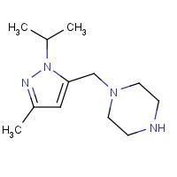1460034-49-4 1-[(5-methyl-2-propan-2-ylpyrazol-3-yl)methyl]piperazine chemical structure