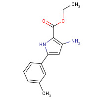 237434-55-8 ethyl 3-amino-5-(3-methylphenyl)-1H-pyrrole-2-carboxylate chemical structure