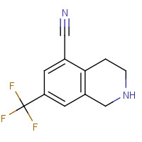 625126-87-6 7-(trifluoromethyl)-1,2,3,4-tetrahydroisoquinoline-5-carbonitrile chemical structure