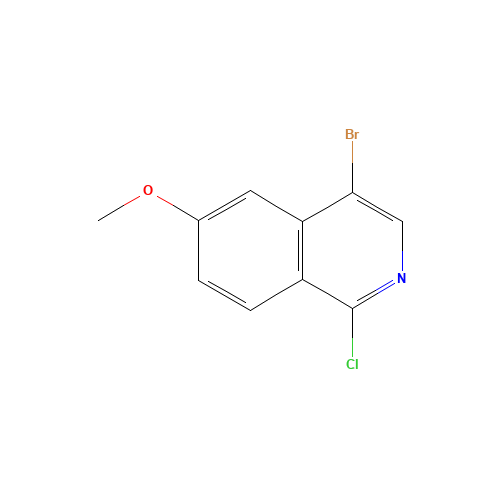 1409964-75-5 4-bromo-1-chloro-6-methoxyisoquinoline chemical structure