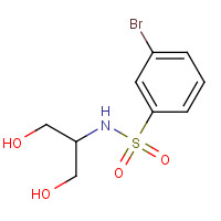 1192832-28-2 3-bromo-N-(1,3-dihydroxypropan-2-yl)benzenesulfonamide chemical structure