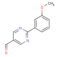 1119398-70-7 2-(3-methoxyphenyl)pyrimidine-5-carbaldehyde chemical structure