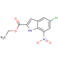 91119-27-6 ethyl 5-chloro-7-nitro-1H-indole-2-carboxylate chemical structure