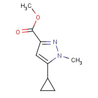 1171882-06-6 methyl 5-cyclopropyl-1-methylpyrazole-3-carboxylate chemical structure