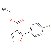 76344-88-2 ethyl 5-(4-fluorophenyl)-1,2-oxazole-4-carboxylate chemical structure