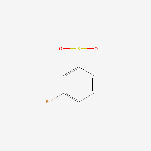 702672-96-6 2-bromo-1-methyl-4-methylsulfonylbenzene chemical structure