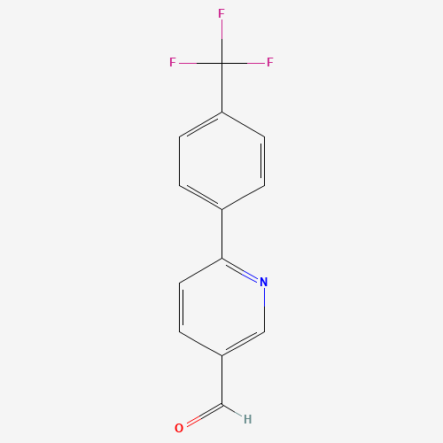 356058-14-5 6-[4-(trifluoromethyl)phenyl]pyridine-3-carbaldehyde chemical structure