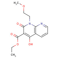 1253790-04-3 ethyl 4-hydroxy-1-(2-methoxyethyl)-2-oxo-1,8-naphthyridine-3-carboxylate chemical structure