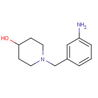1016757-84-8 1-[(3-aminophenyl)methyl]piperidin-4-ol chemical structure