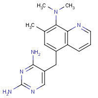 102280-35-3 5-[[8-(dimethylamino)-7-methylquinolin-5-yl]methyl]pyrimidine-2,4-diamine chemical structure