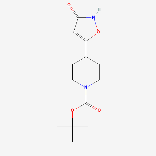 782493-42-9 tert-butyl 4-(3-oxo-1,2-oxazol-5-yl)piperidine-1-carboxylate chemical structure