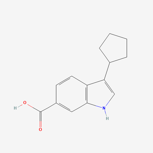 494799-36-9 3-cyclopentyl-1H-indole-6-carboxylic acid chemical structure