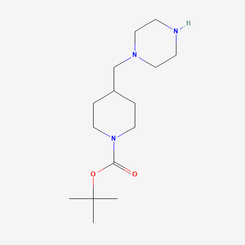 381722-48-1 tert-butyl 4-(piperazin-1-ylmethyl)piperidine-1-carboxylate chemical structure