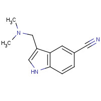 25514-67-4 3-[(dimethylamino)methyl]-1H-indole-5-carbonitrile chemical structure