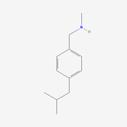 1079178-51-0 N-methyl-1-[4-(2-methylpropyl)phenyl]methanamine chemical structure