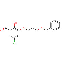 1364686-66-7 5-chloro-2-hydroxy-3-(3-phenylmethoxypropoxy)benzaldehyde chemical structure
