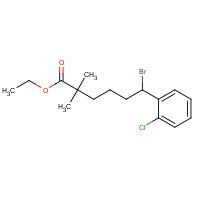 1373492-21-7 ethyl 6-bromo-6-(2-chlorophenyl)-2,2-dimethylhexanoate chemical structure