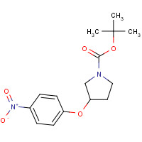 405887-36-7 tert-butyl 3-(4-nitrophenoxy)pyrrolidine-1-carboxylate chemical structure