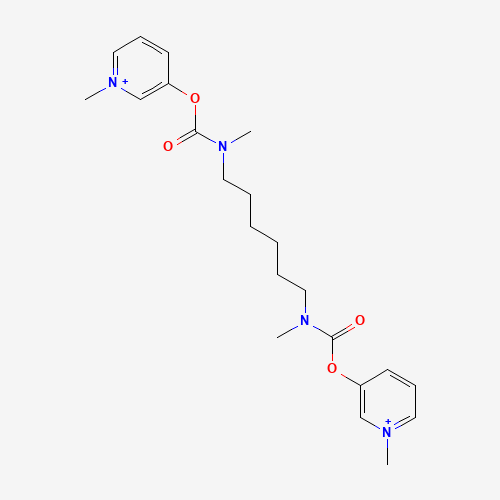 17299-00-2 (1-methylpyridin-1-ium-3-yl) N-methyl-N-[6-[methyl-(1-methylpyridin-1-ium-3-yl)oxycarbonylamino]hexyl]carbamate chemical structure