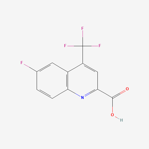 596845-42-0 6-fluoro-4-(trifluoromethyl)quinoline-2-carboxylic acid chemical structure