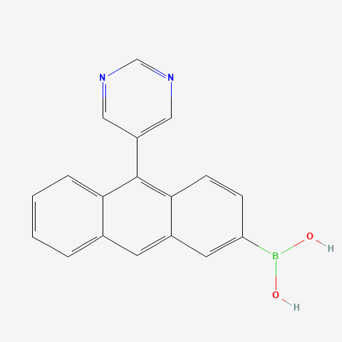 1304008-83-0 (10-pyrimidin-5-ylanthracen-2-yl)boronic acid chemical structure