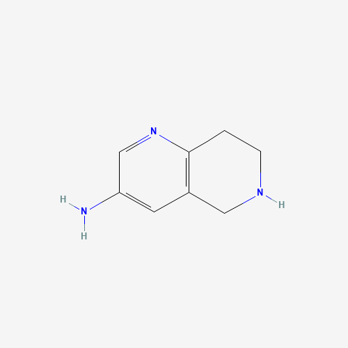 948306-78-3 5,6,7,8-tetrahydro-1,6-naphthyridin-3-amine chemical structure