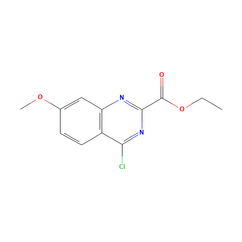 1189107-22-9 ethyl 4-chloro-7-methoxyquinazoline-2-carboxylate chemical structure