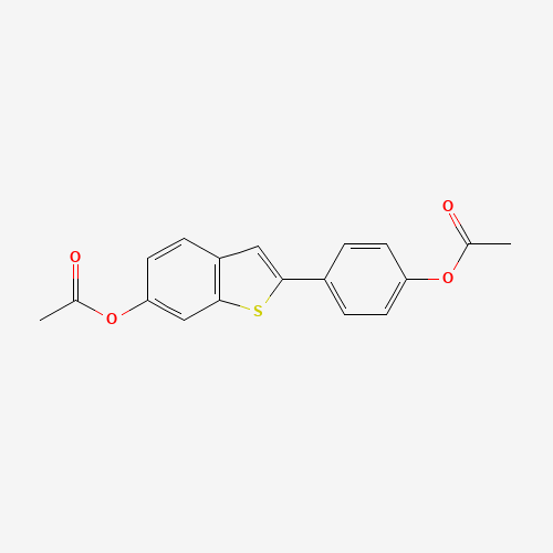 84449-63-8 [4-(6-acetyloxy-1-benzothiophen-2-yl)phenyl] acetate chemical structure