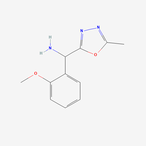 1082497-11-7 (2-methoxyphenyl)-(5-methyl-1,3,4-oxadiazol-2-yl)methanamine chemical structure