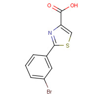 886369-02-4 2-(3-bromophenyl)-1,3-thiazole-4-carboxylic acid chemical structure
