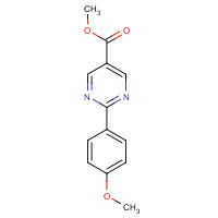 1068977-07-0 methyl 2-(4-methoxyphenyl)pyrimidine-5-carboxylate chemical structure